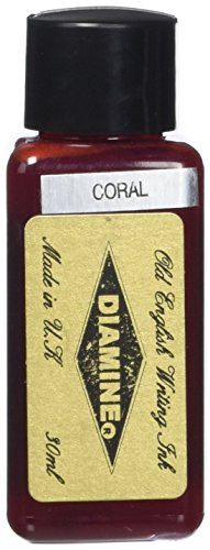 Diamine 30 ml Bottle Fountain Pen Ink, Coral