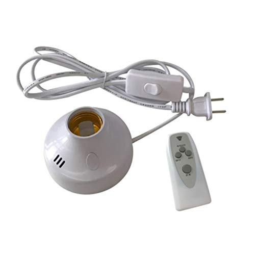 Wivarra Remote Control Lamp Holder E26 E27 Socket 110V-220V Socket Smart Remote Control Lamp Holder-US Plug