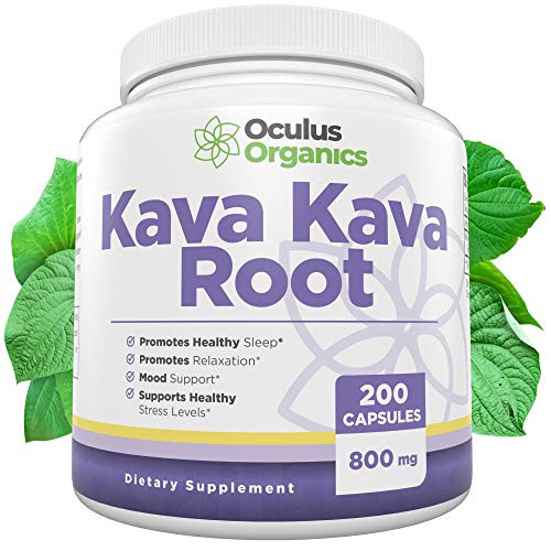 Oculus Organics Kava Kava Capsules (200 capsules / 800mg Serving)   Kava Kava Supplement   Kava Kava Root Extract   Kava Tea   Anxiety Supplements   Stress Supplements   Anxiety Relief   Anxiety Pills