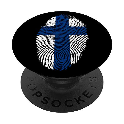 Finland Flag Finnish Gift PopSockets Grip and Stand for Phones and Tablets
