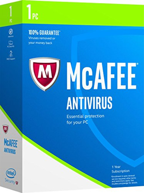 McAfee 2017 AntiVirus -1 PC  Keycode