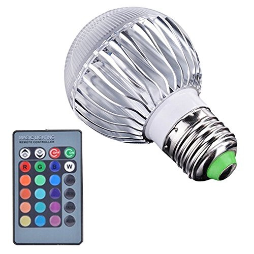 Gilroy E27 15W RGB Color Changing LED Light Lamp Bulb 85-265V with Remote Control