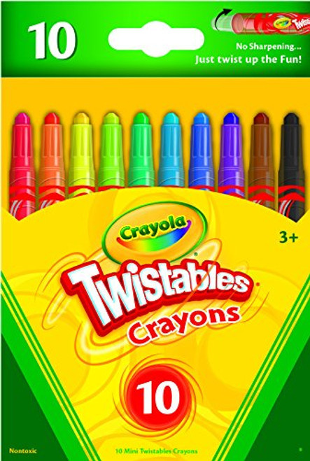 Crayola Mini Twistables Crayons, 10 Classic Colors Non-Toxic Art Tools for Kids & Toddlers 3 & Up, Great for Kids Classrooms or Preschools, Self-Sharpening No-Mess Twist-Up Crayons Crayola Mini Twistables Crayons, 10 Classic Colors Non-Toxic Art Tools for Kids & Toddlers 3 & Up, Great for Kids Classrooms or Preschools, Self-Sharpening No-Mess Twist-Up Crayons
