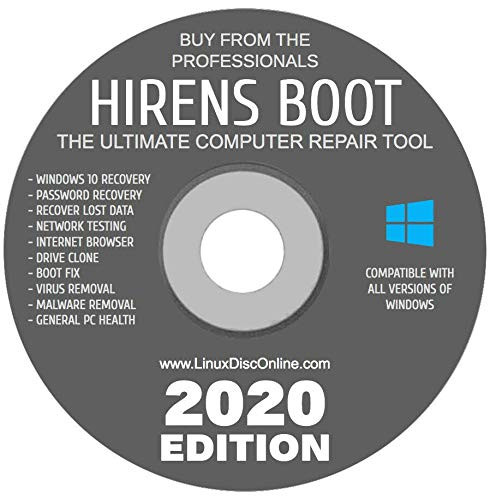 Hiren's Boot DVD 2020 PC Repair Virus Removal Clone Recovery Password Fix
