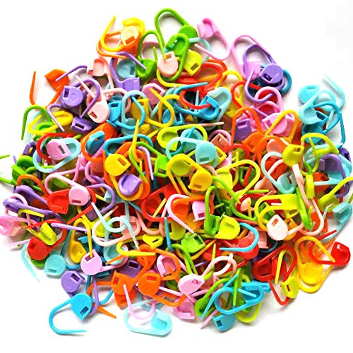 260 Pcs Crochet Stitch Markers Crochet Locking Stitch Markers Colorful Stitch Needles Clip Counter Mixed Colors