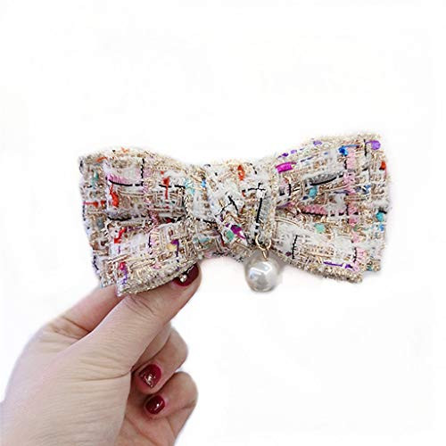 LYDZTION Pearl Hair Clip Bow Hairpin Large Hair Clip Elegant French Barrettes Hair Clasps Accessories Women,Beige LYDZTION Pearl Hair Clip Bow Hairpin Large Hair Clip Elegant French Barrettes Hair Clasps Accessories Women,Beige