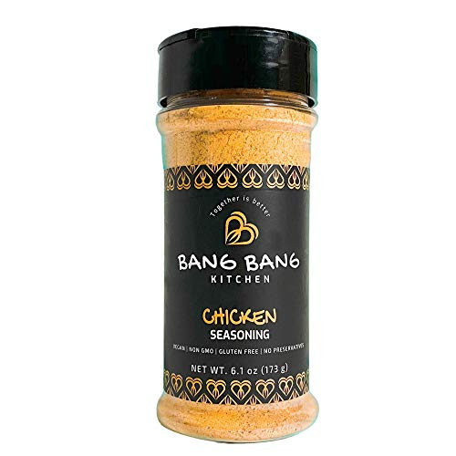 Bang Bang Kitchen Chicken Seasoning - Vegan Chicken Seasoning - Gluten Free Grill Seasonings and Rubs - Chicken Seasoning Rub Natural Seasoning - 6.1 oz