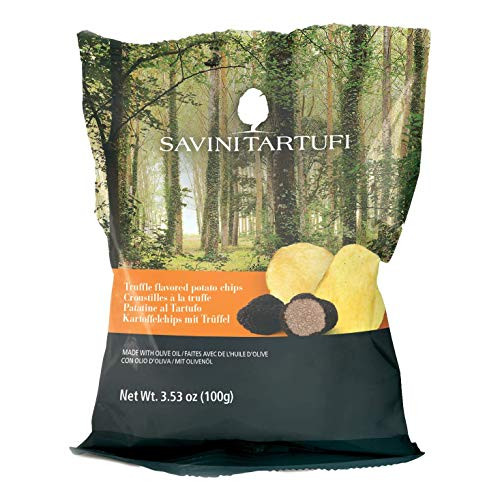 SAVINI TARTUFI Black Truffle Olive Oil Potato Chips, 100 GR SAVINI TARTUFI Black Truffle Olive Oil Potato Chips, 100 GR