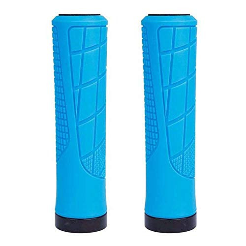 heiyun Bike Handlebar Grips Cover Non-Slip TPR Comfort Bicycle Handle Grip for Racing Bicycle Mountain Bike Foldable Bicycle Motorcycle(Blue)