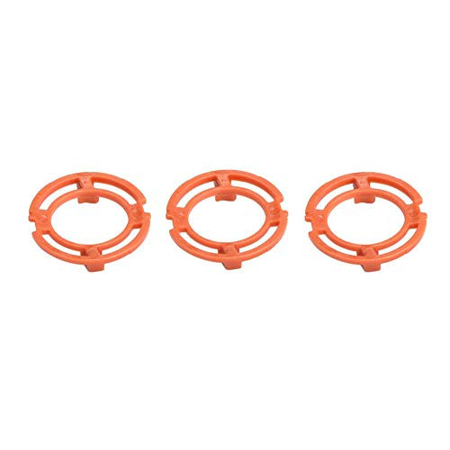 3PCS Blade Retaining Ring, Shaver Razor Retaining Lock-Ring, Orange Blade Retaining-Plate Holder Rings Shaver Holder Lock Ring for Shaver Norelco Series 7000 9000 RQ12 Models