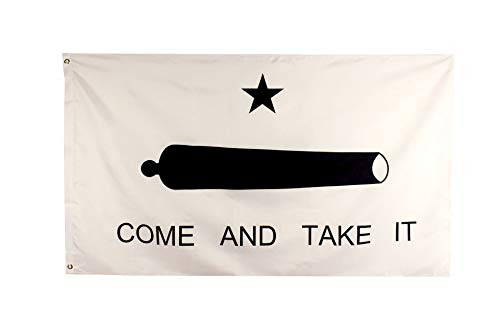 ERT Come and Take It Flag 3x5, Premium Nylon with Bright Vibrant Color UV Fade Resistant and Brass Grommets for Indoors and Outdoors Come and Take It Flag (Come and Take It Flag 2)