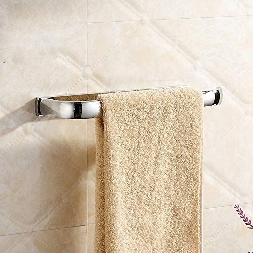 Leyden Brass Towel Ring, Chrome Hand Towel Holder Silver Bathroom Hardware Hanger Wall Mount