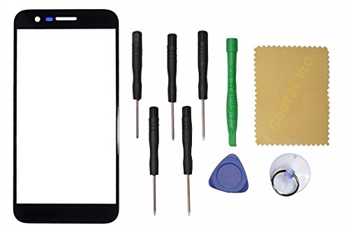 Black Outer Front Screen Glass Lens Replacement for LG K20 Plus/K20 V plusTools