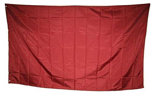 Infinity Superstore Advertising Solid Burgundy Rough Tex Knitted Flag 3'x5' House Banner Grommets Double Stitched Fade Resistant Premium Quality