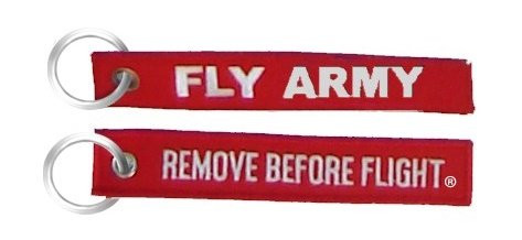 Eagle Crest Fly Army - Remove Before Flight, Embroidered Key Chain