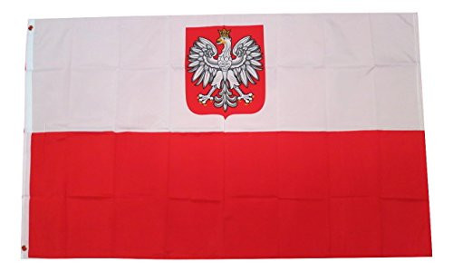 TrendyLuz Flags Poland Eagle Polish National Country Banner Flag 3x5 Feet