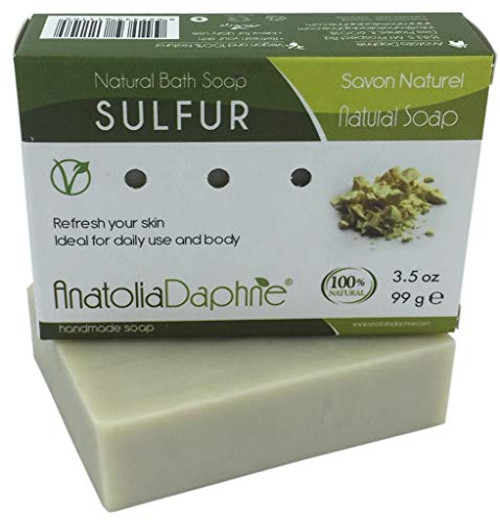 100percent Natural Soap w/Organic Ingredients, Vegan, Moisturizing, Handmade, Scented w/Premium Essential Oils, Body Soap, Face Soap, and Bath Soap Bars, Detox Spa Soap Bar Gift Set, 3.5 oz (Sulfur, 6 Pack) 100percent Natural Soap w/Organic Ingredients, Vegan, Moisturizing, Handmade, Scented w/Premium Essential Oils, Body Soap, Face Soap, and Bath Soap Bars, Detox Spa Soap Bar Gift Set, 3.5 oz (Sulfur, 6 Pack)