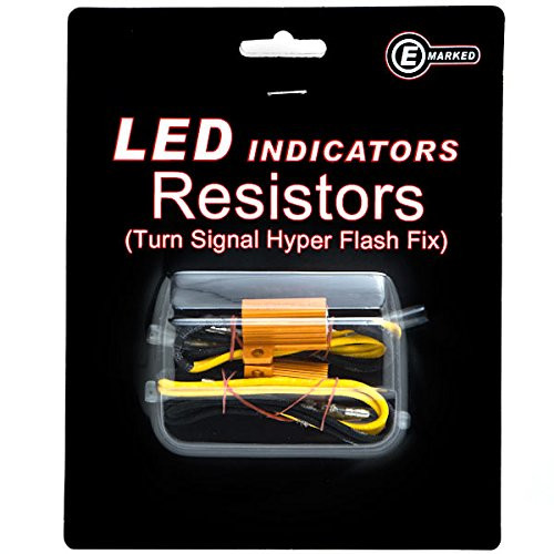Krator Led Bulb Load Resistors Flash Turn Signal Fix Compatible with Suzuki Burgman Moped Shuttle FA50 FZ50