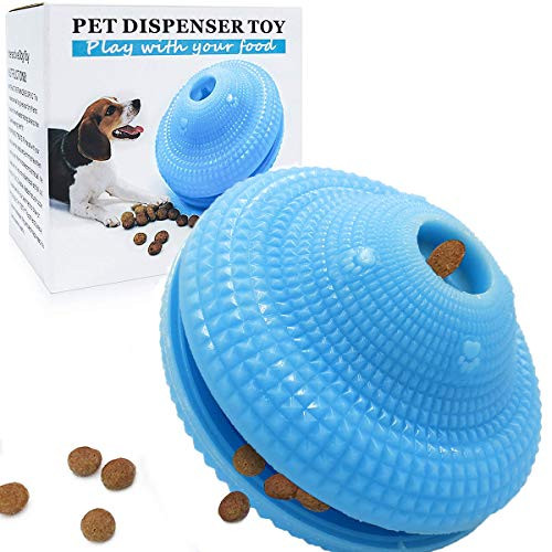 Dog Puzzle Toys, IQ Dog Toys, Dog Treat Ball, Interactive Dog Toys, Dog Teeth Cleaning Ball, Treat Dispensing Dog Toys, Non-Toxic Rubber Active Rolling Ball, Puppy Toys for Boredom