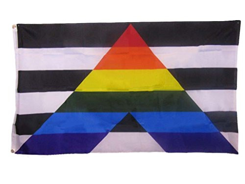 AES 3x5 3'x5' Gay Straight Alliance Pride Rainbow Polyester Flag Fade Resistant Pin Fade Resistant Double Stitched Premium Penant House Banner Grommets