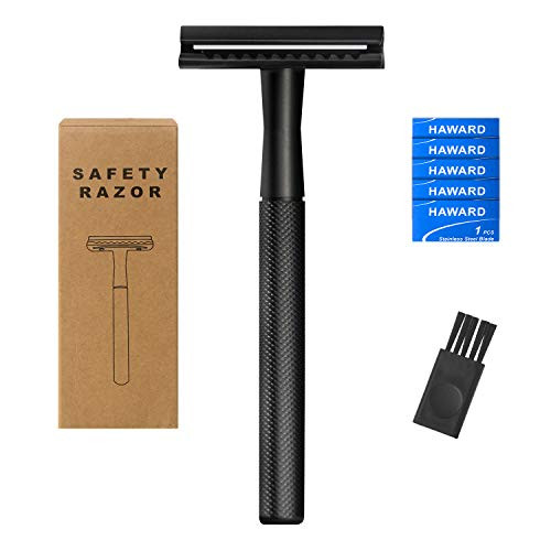 Double Edge Safety Razor for Men, Safety Razor with 5 Razor Blades and 1 Brush, Fits All Standard Razor Blades
Double Edge Safety Razor for Men, Safety Razor with 5 Razor Blades and 1 Brush, Fits All Standard Razor Blades