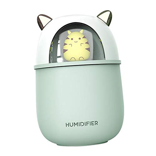 homozy Car Air Humidifier Aromatherapy Aroma Diffuser Portable USB Air Humidifier for Home Diffuser Essential Oils Mini Humidifier - Green