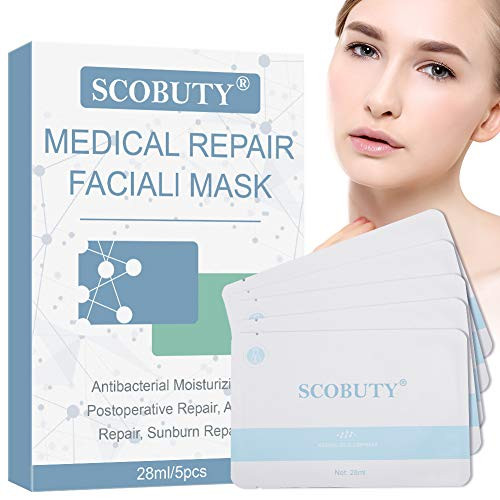 Acne Face Mask, Moisturizing Face Mask, Face Mask Sheet Set, Repair Facial Mask, Sun Damaged Skin Repair, Anti-Acne, Moisturizing Nourishing And Soothing The Skin, 5pc
