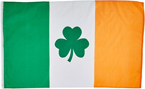 3'x5' IRISH SHAMROCK FLAG, clover saint paddys pattys patty's ireland paddy's patricks st patrick's day 3'x5' IRISH SHAMROCK FLAG, clover saint paddys pattys patty's ireland paddy's patricks st patrick's day