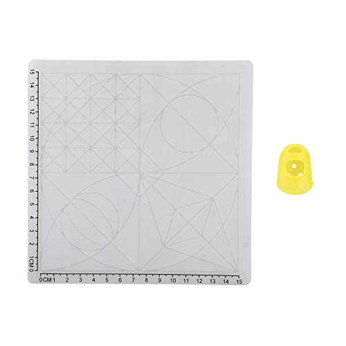CHICIRIS Silicone Design 3D Printing Pen Pad, Multi-Shaped with Heat Proof Finger Cap Printing Mat Template Printer for 3D Printing