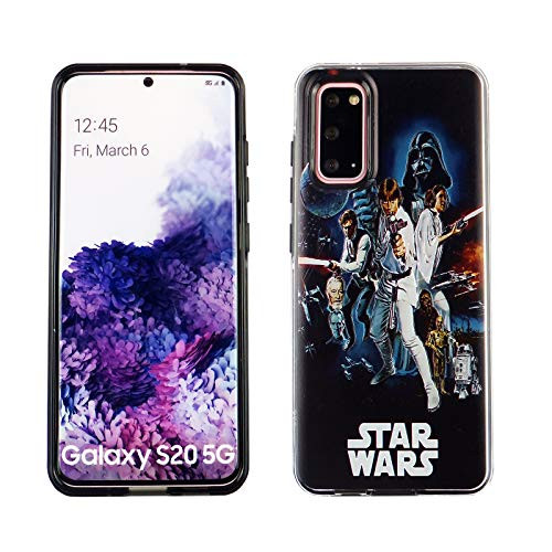 Galaxy S20 Dual Slim Case CASEVEREST 3D Print Cover Galaxy S20 Star Characters Skywalker Leia Han Solo Darth Vader PCplusTPU