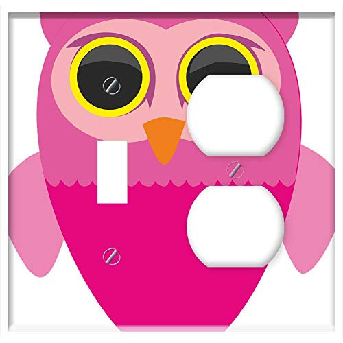 2-Gang, Toggle Outlet Combination Wall Plate Cover - Sowa Owls Bird Wild Birds Pen Beak Pet Animal 2 2-Gang, Toggle Outlet Combination Wall Plate Cover - Sowa Owls Bird Wild Birds Pen Beak Pet Animal 2