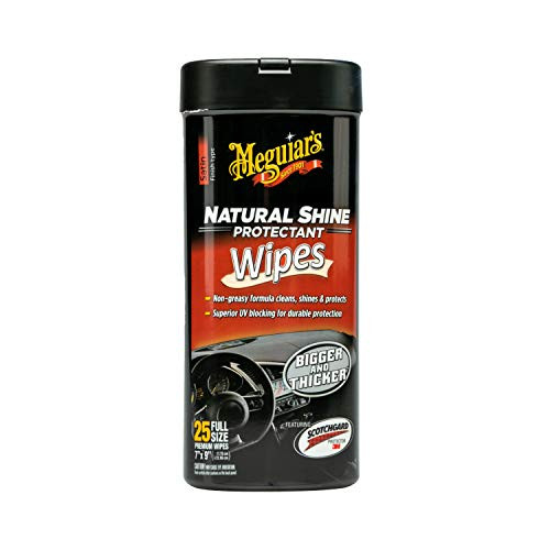 Meguiar's G4100 Natural Shine Protectant Wipe (25 wipes)