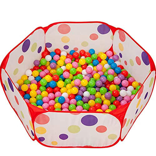Portable Small Animals Playpen Hamster Guinea Pig Rabbits Playpen Outdoor Indoor Pop Open Pet Exercise Fence Yard Cage Tent for Chinchillas and Hedgehogs (Balls not Included) (120CM)