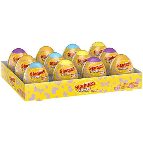 Skittles Original Candy Filled Easter Eggs (Pack of 12) (egg color may vary)