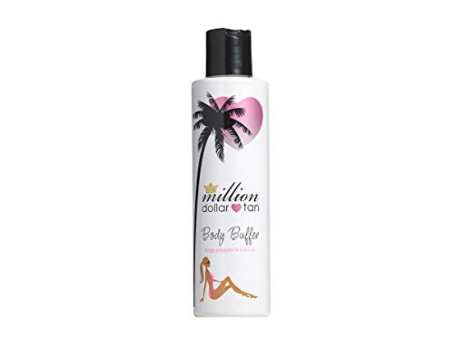 Body Buffer by Million Dollar Tan- Tingly Peppermint Exfoliating Scrub (4 oz)