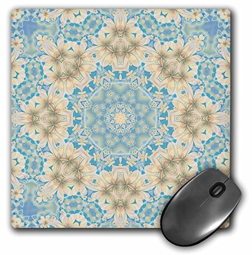 3dRose LLC 8 x 8 x 0.25 Inches Mouse Pad, Ecstasy Star Kaleidoscope (mp_42155_1)