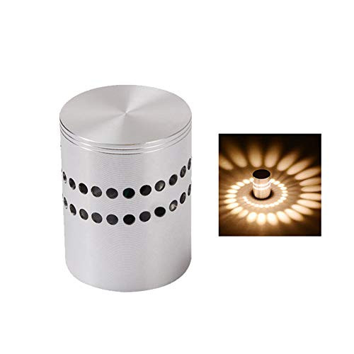 litymitzromq Ceiling Light Lamp, 3W RGB Remote Control Spiral Hole LED Wall Light Game Room Bar Home Ceiling Lamp for Bedroom, Dresser, Kids Room, Living Room, College Dorm, Bar Decor