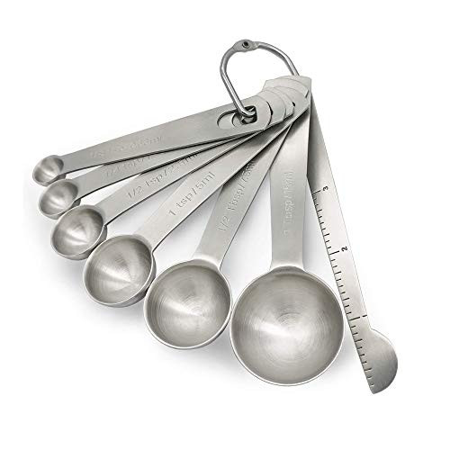 Xinzi Measuring Spoon Stainless Steel Tea Scoop with Scale Kitchen Tools Seasoning Spoon Kitchen Gadgets Cooking Supplies
