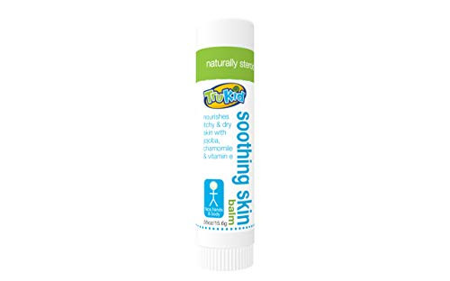 TruKid Soothing Skin Eczema Balm, 0.62 oz.  Unscented, Truly Natural Eczema Relief for Kids, Eases Dry, Sensitive Skin, Rashes, Cuts, Minor Burns  and  More, Dermatologist Tested