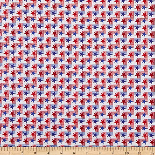 Benartex Your Vote Counts Stars And Stripes Multi Quilt Fabric By The Yard