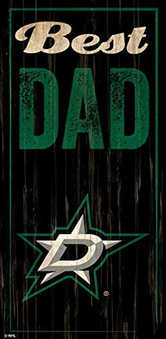 Fan Creations NHL Dallas Stars Unisex Dallas Stars Best Dad Sign, Team Color, 6 x 12 Fan Creations NHL Dallas Stars Unisex Dallas Stars Best Dad Sign, Team Color, 6 x 12