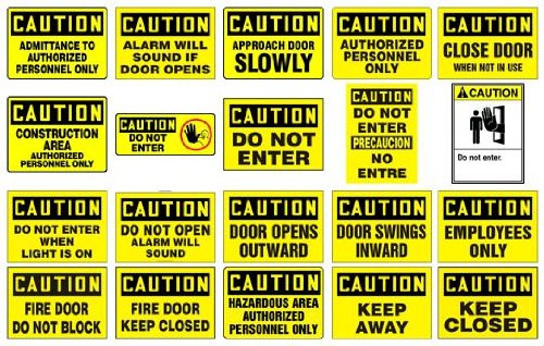CAUTION EQUIPMENT OPERATED BY REMOTE CONTROL 10 inch x 14 inch Adhesive Vinyl Sign