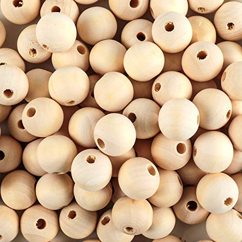 300pcs 20mm Wooden Beads Natural Unfinished Round Wood Loose Beads Wood Spacer Beads for Craft Making Decorations and DIY Crafts 300pcs 20mm Wooden Beads Natural Unfinished Round Wood Loose Beads Wood Spacer Beads for Craft Making Decorations and DIY Crafts
