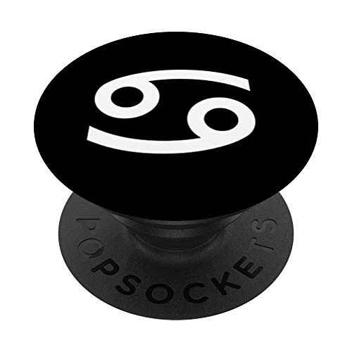 Cancer Star Sign Zodiac - Black PopSockets PopGrip: Swappable Grip for Phones and Tablets Cancer Star Sign Zodiac - Black PopSockets PopGrip: Swappable Grip for Phones and Tablets