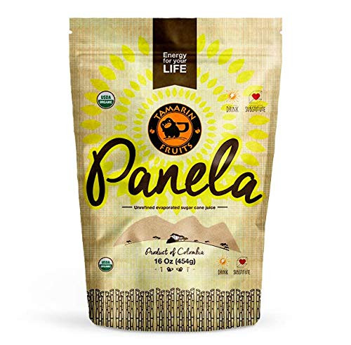 Panela - Unrefined Evaporated Sugar Cane, 1 pound (2 bags)