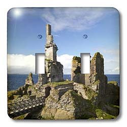 3dRose lsp_82817_2 Castle Sinclair Girnigoe, Wick, Caithness, Scotland Eu36 Dwa0081 David Wall Double Toggle Switch