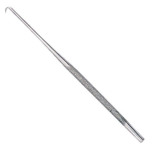 6.25 inch Stainless Steel Angle Bent Pointed Hook Pick With Textured Handle : (Pack of 2 Pcs.)