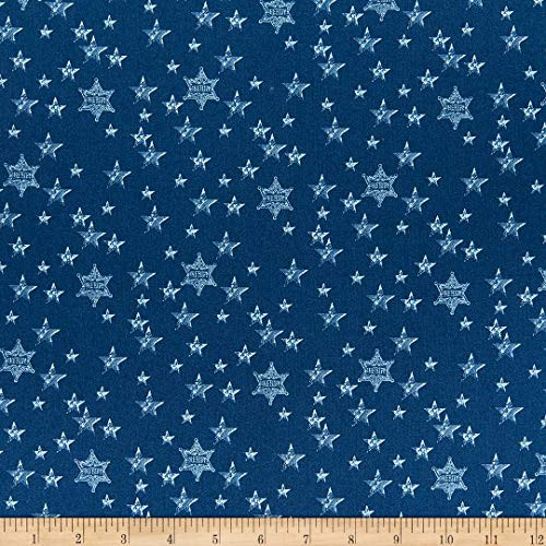 Riley Blake John Wayne Americana Stars Navy Quilt Fabric By The Yard