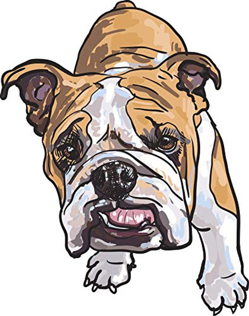 EW Designs Magnet Cute Curious Bulldog Puppy Dog Cartoon Pen Art Magnetic Vinyl Magnet Bumper Sticker (4 inch Tall) EW Designs Magnet Cute Curious Bulldog Puppy Dog Cartoon Pen Art Magnetic Vinyl Magnet Bumper Sticker (4 inch Tall)