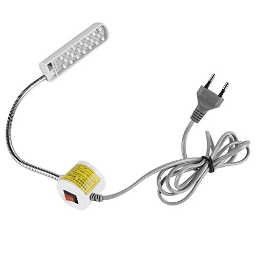 Sewing Machine Light, LED Work Light, Eye-caring, Sewing Machine Lamp, Flexible Gooseneck Arm Work Lamp with Magnetic Base for Workbench Lathe Drill Press, 110V-250V(20LED)